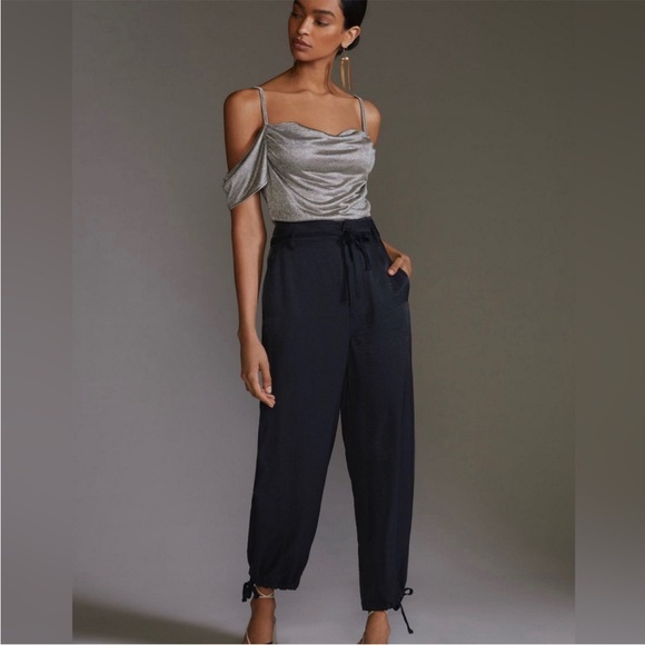 NWT Anthropologie Silver Gray Top Small - Picture 2 of 10